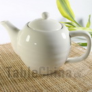 温馨纯白拉纹茶壶 / 咖啡壶